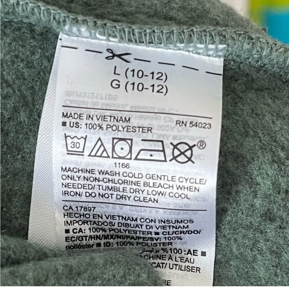 Old Navy Boys 1/4 Zip Sweater Sz Large ( 10 - 12)